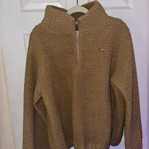 Champion quarter zip teddy sweatshirt
